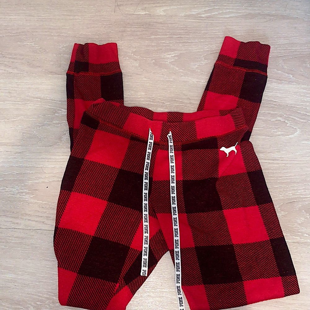 Pink victoria secret pajama bottoms